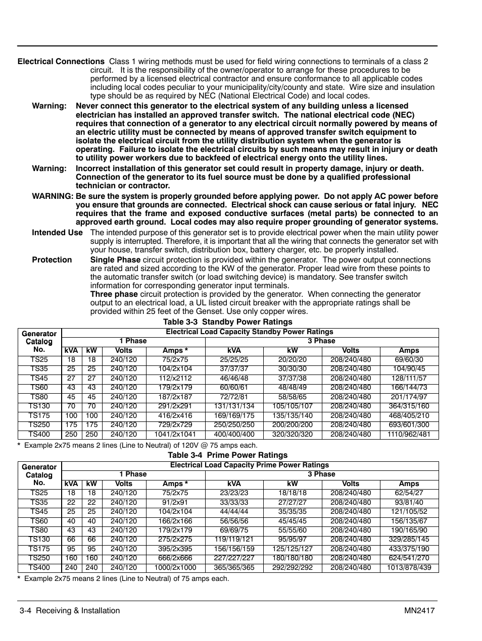 Baldor TS250 User Manual | Page 16 / 88 | Also for: TS60, TS80, TS130