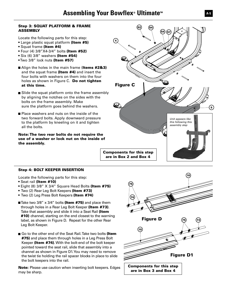 Assembling your bowflex, Ultimate | Bowflex Ultimate User Manual | Page ...