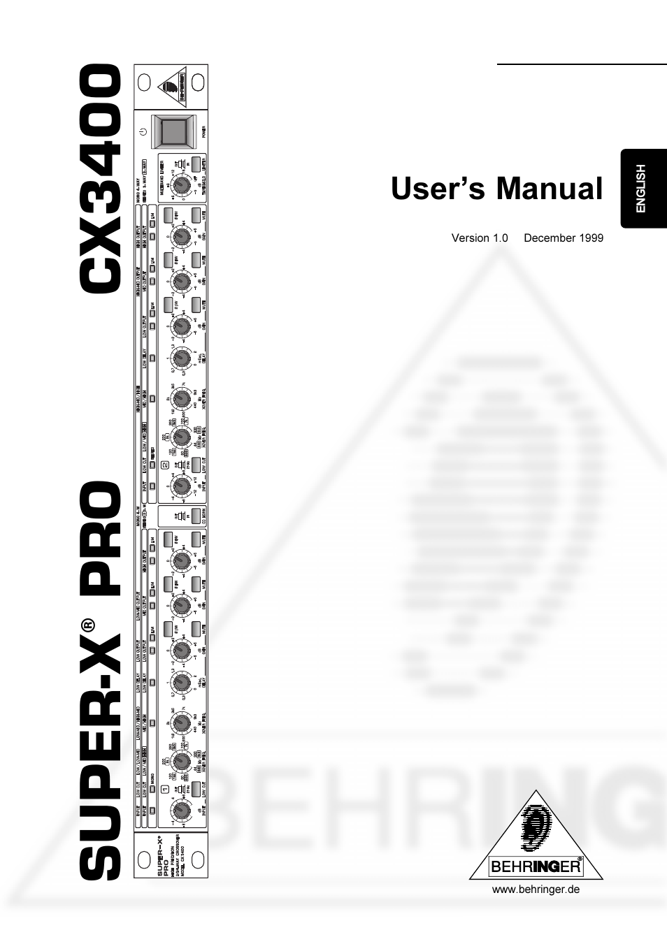 behringer super-x pro cx3400 manual