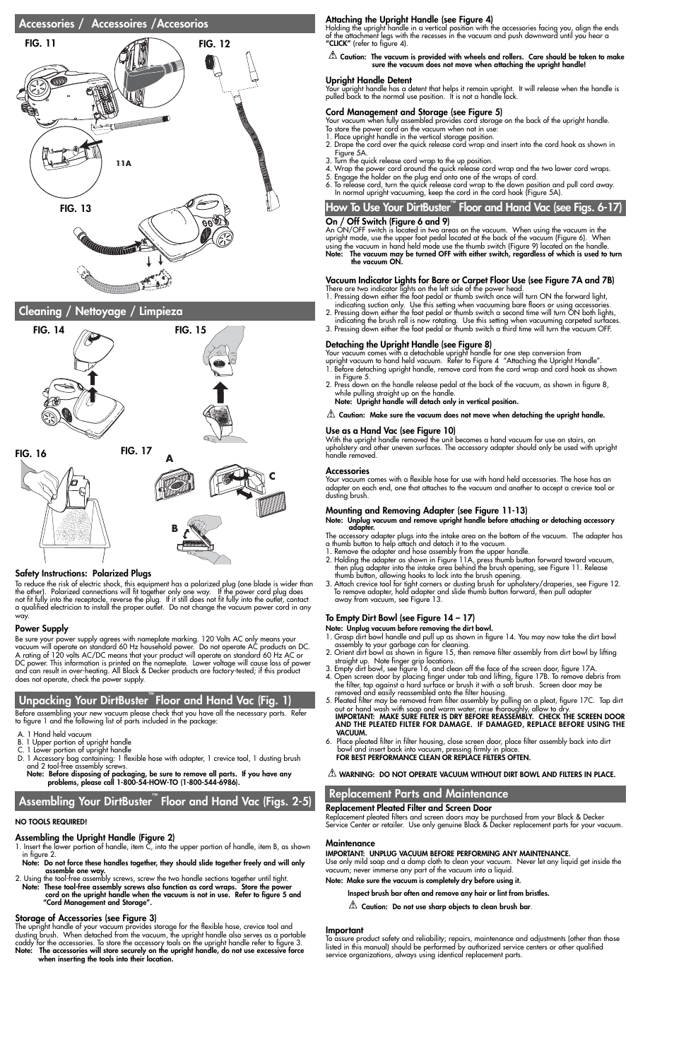 Unpacking Your Dirtbuster Floor And Hand Vac Fig 1