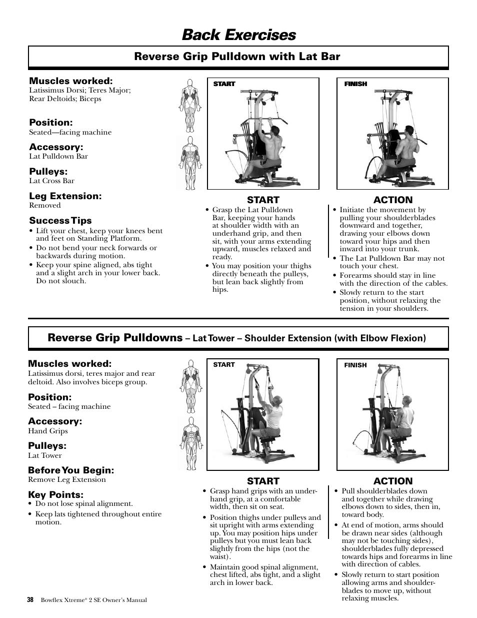 Bowflex Xtreme 2 Workout Chart