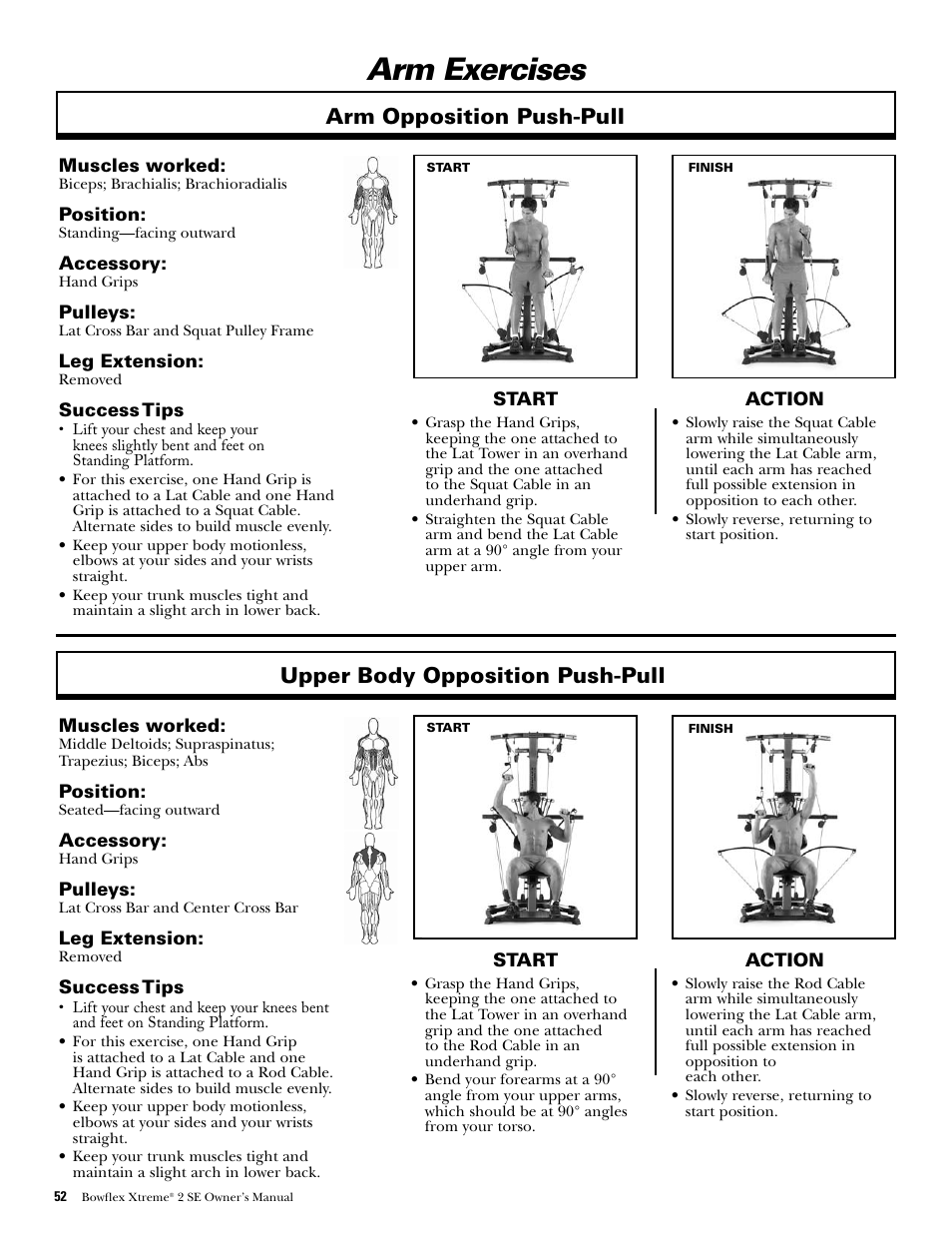 Bowflex Xtreme 2 Workout Chart