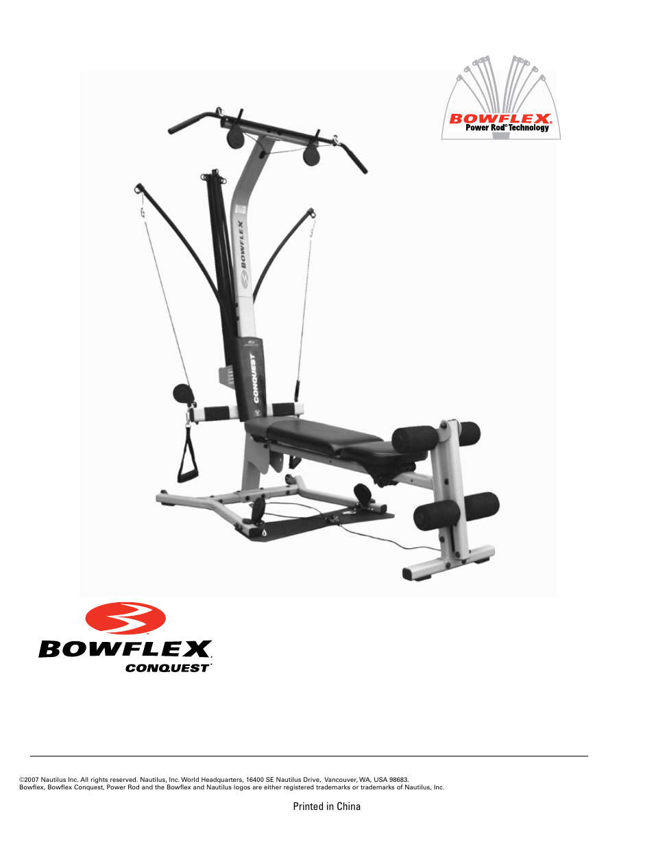 Bowflex Conquest Home Gym User Manual | Page 16 / 16