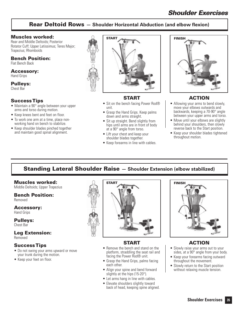 Bowflex Motivator 2 Exercise Chart