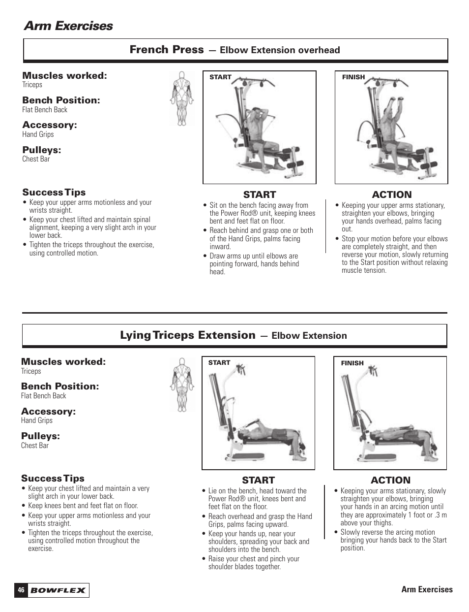 Bowflex Motivator 2 Exercise Chart