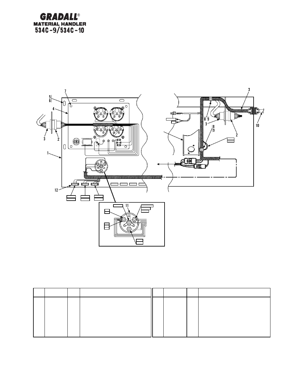 Electrical dash panel | Gradall 534C-10 Parts Manual User Manual | Page