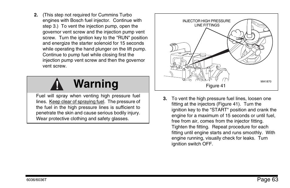 Warning | SkyTrak 6036 Operation Manual User Manual | Page 69 / 110