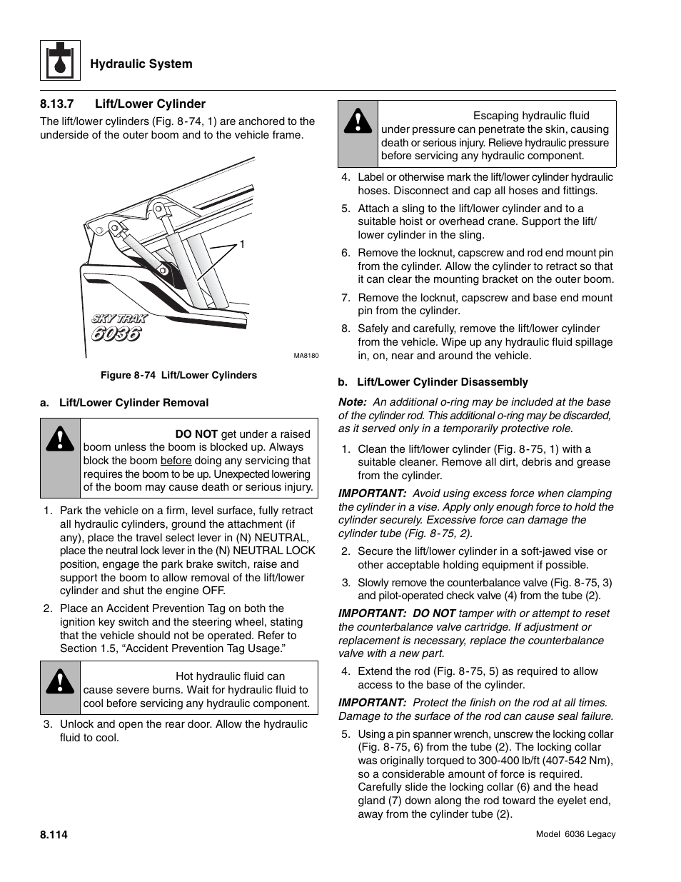 Warning | SkyTrak 6036 Service Manual User Manual | Page 330 / 460