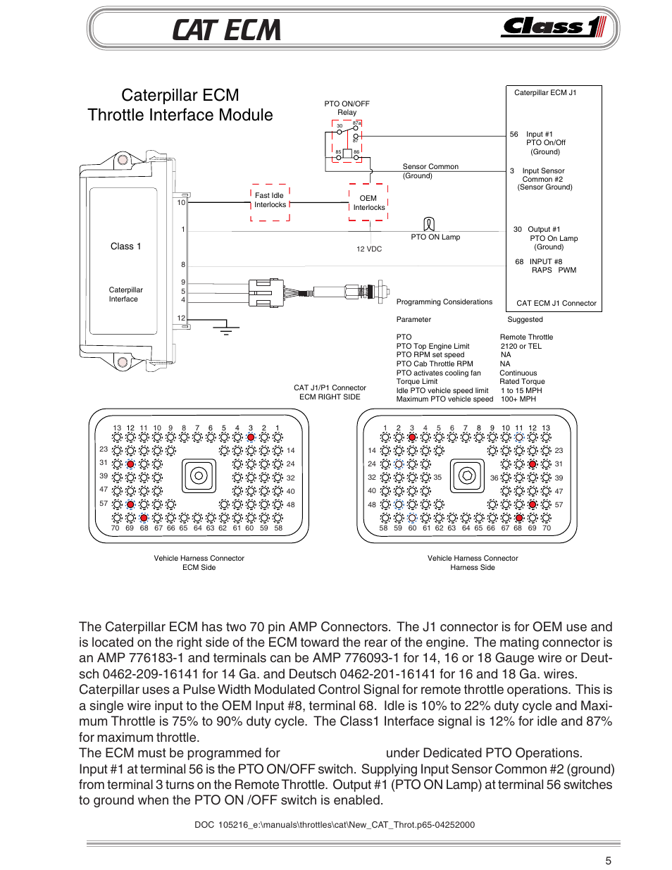 Cat 70 Pin Ecm Wiring Diagram Pdf