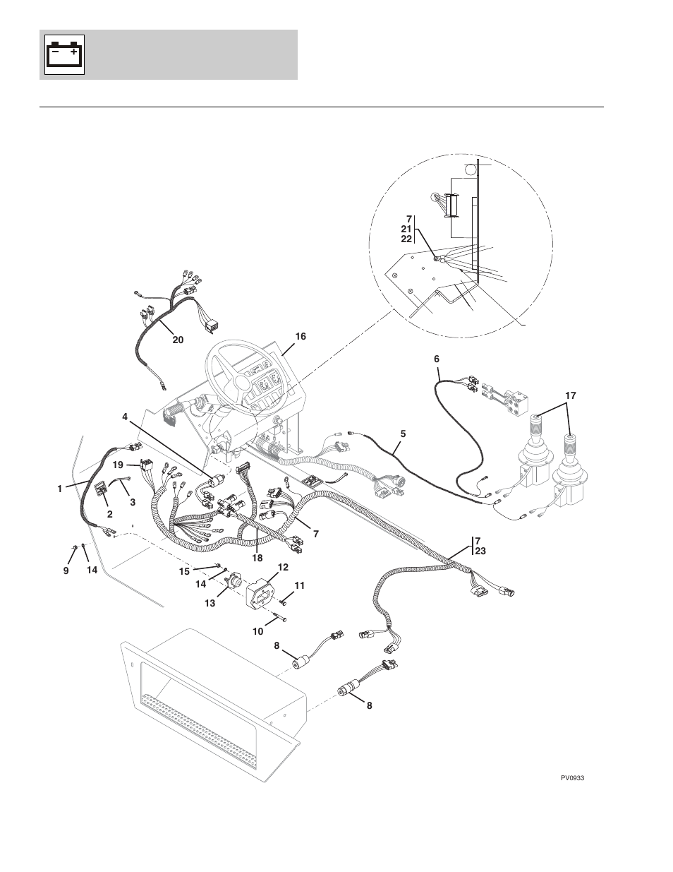 Ash harness, (see figure 10-5 for details), Electrical | Lull 1044C-54