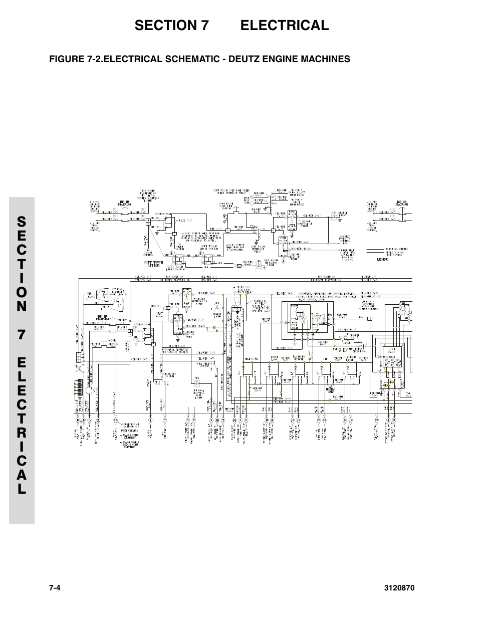 Electrical schematic - deutz engine machines -4 | JLG 450AJ Parts
