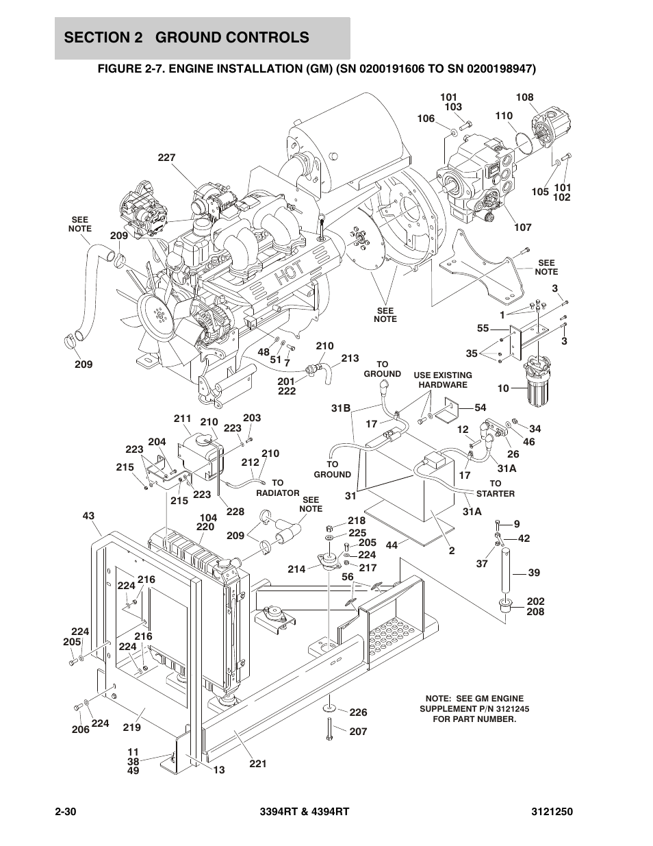 Engine installati | JLG 4394RT Parts Manual User Manual | Page 66 / 244