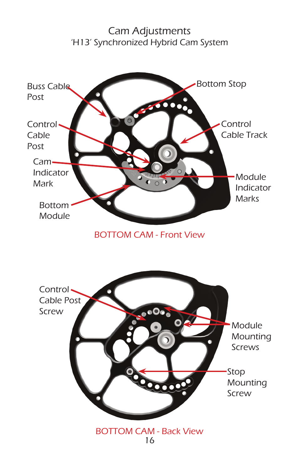 Cam adjustments | Bear Archery Compound Bow 2014 User Manual | Page 19 / 40