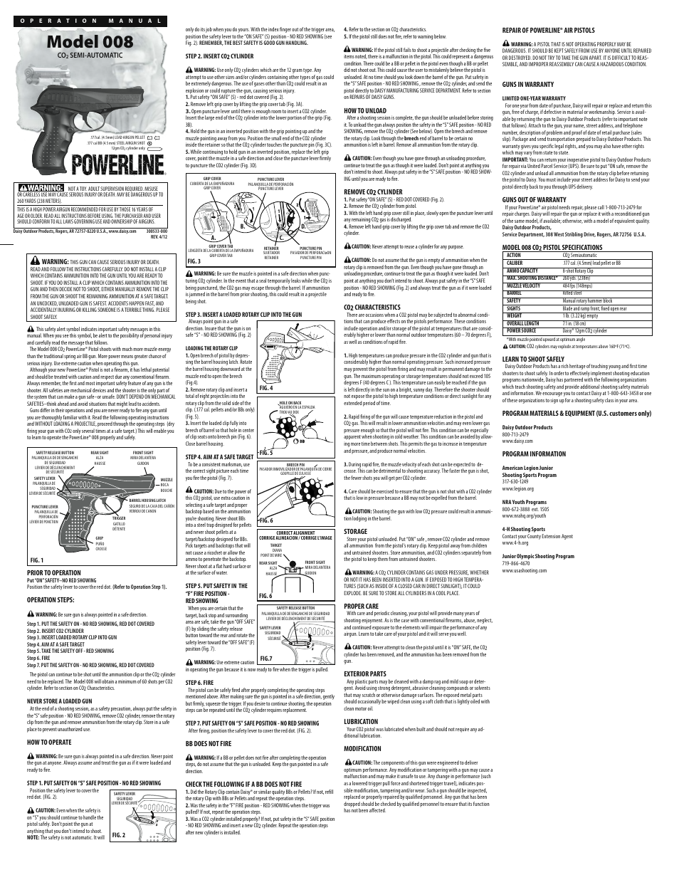 Daisy PowerLine 008 User Manual | 2 pages | Also for: PowerLine 5008 Kit