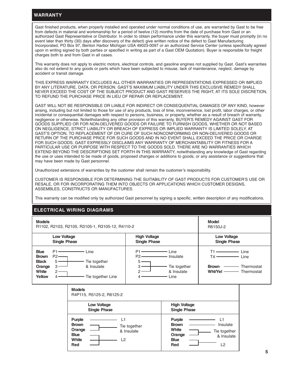 gast wiring diagram electrical wiring diagrams relay wiring diagram gast r7p user manual page 5 12