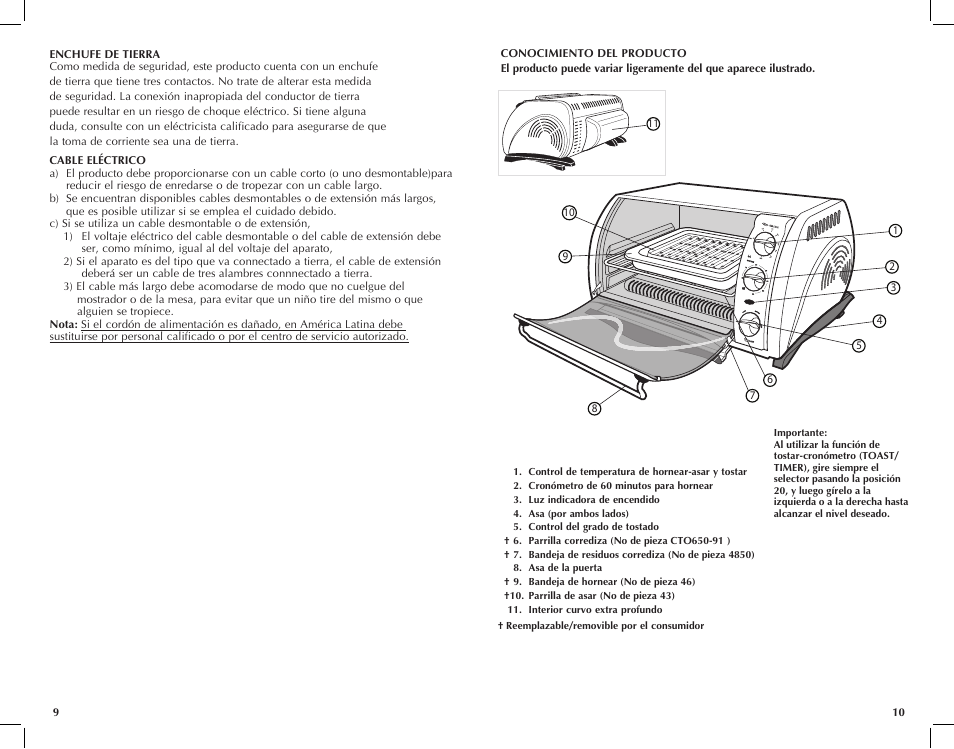 Black & Decker TOASTERROVEN CTO649 User Manual Page 6 / 15 Black & Decker TOASTERROVEN CTO649 User Manual Page 6 / 15
