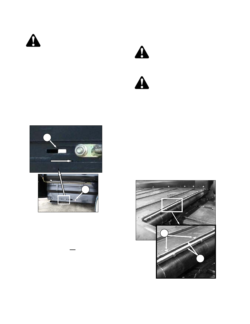 Caution, Danger | MacDon FD70 for Combine Operators User Manual | Page