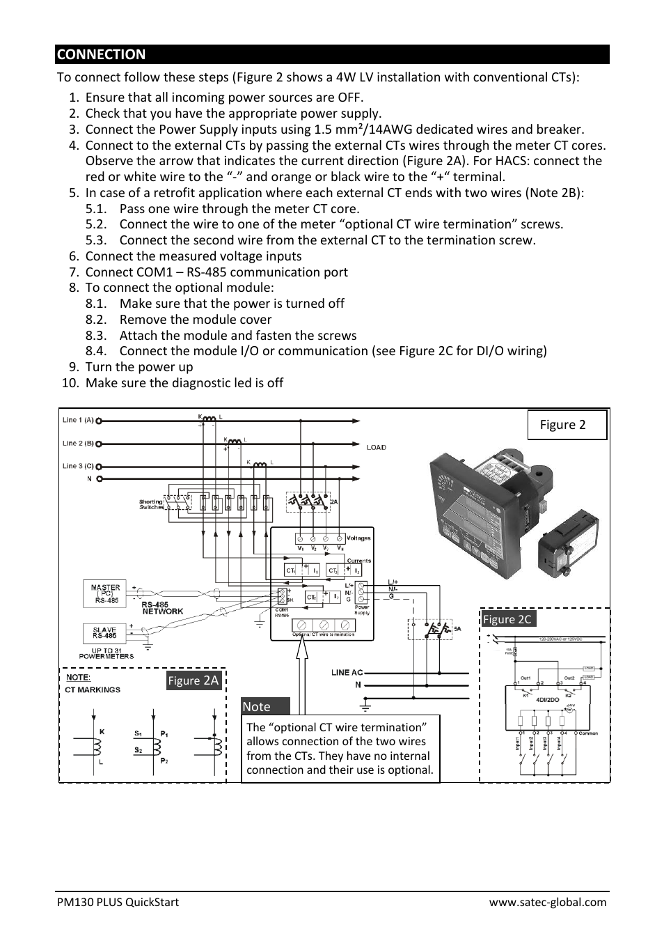 SATEC PM130 PLUS Quick Start User Manual | Page 2 / 4