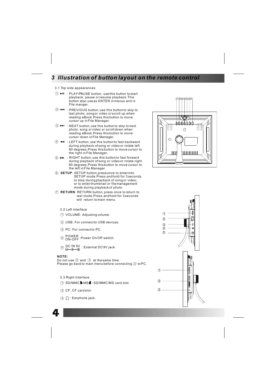 BUSH DPF801 User Manual Page 7 / 26 Also for DPF1001