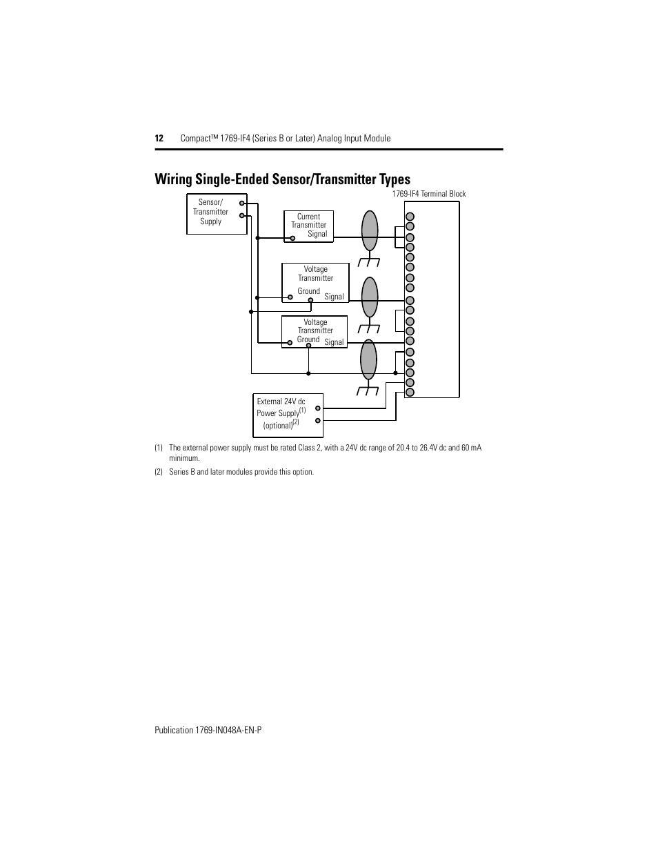 Wiring Single Transmitter Types