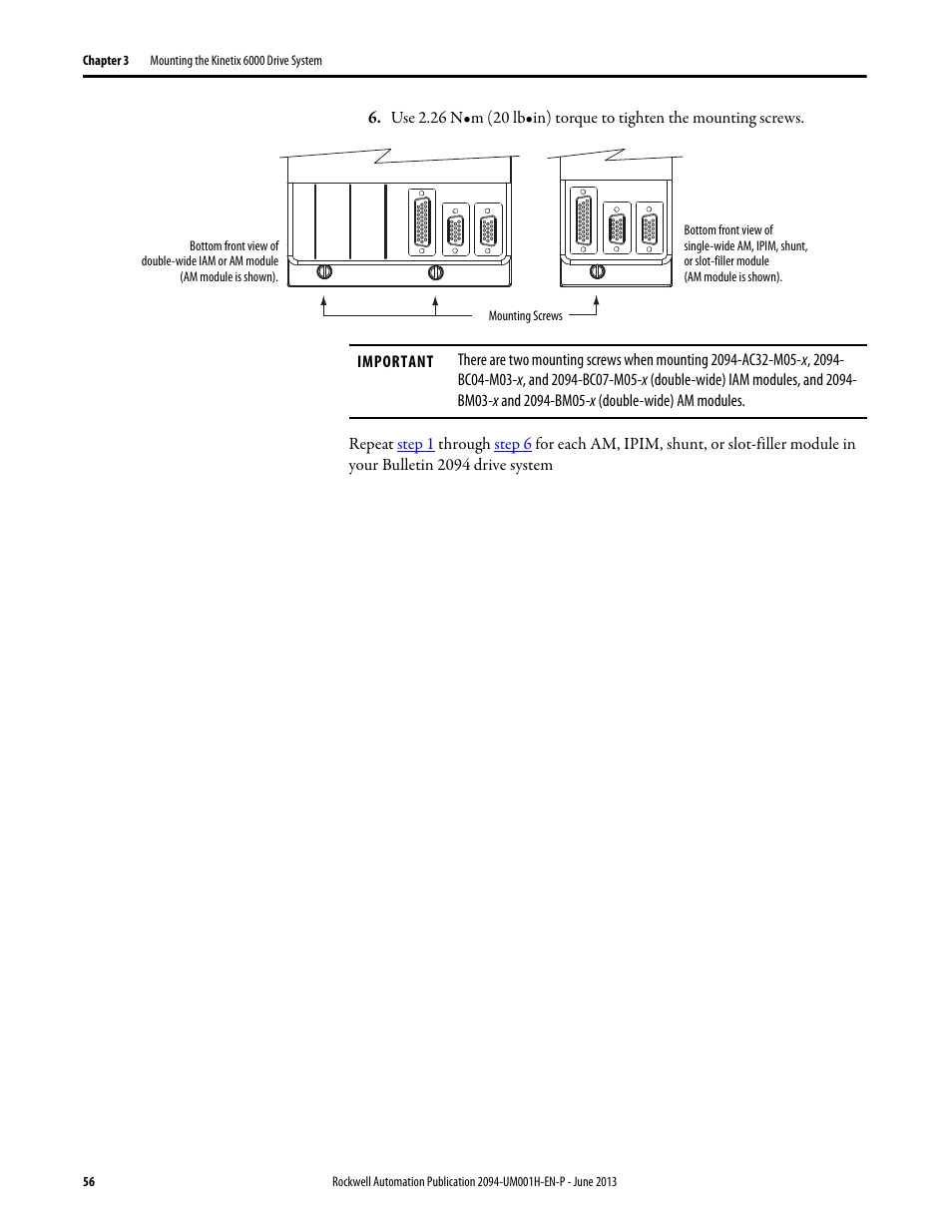 Rockwell Automation 2094-xMxx-S Kinetix 6000 Multi-axis Servo Drives
