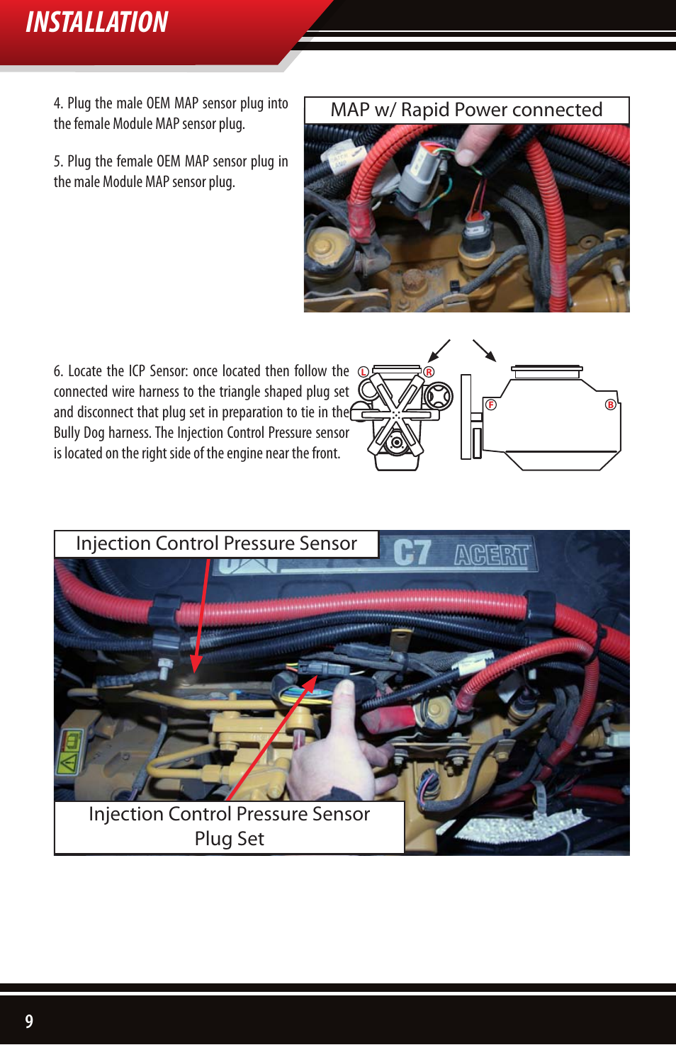 Installation | Bully Dog 40630 CAT 3126, C7 and C9 engines User Manual
