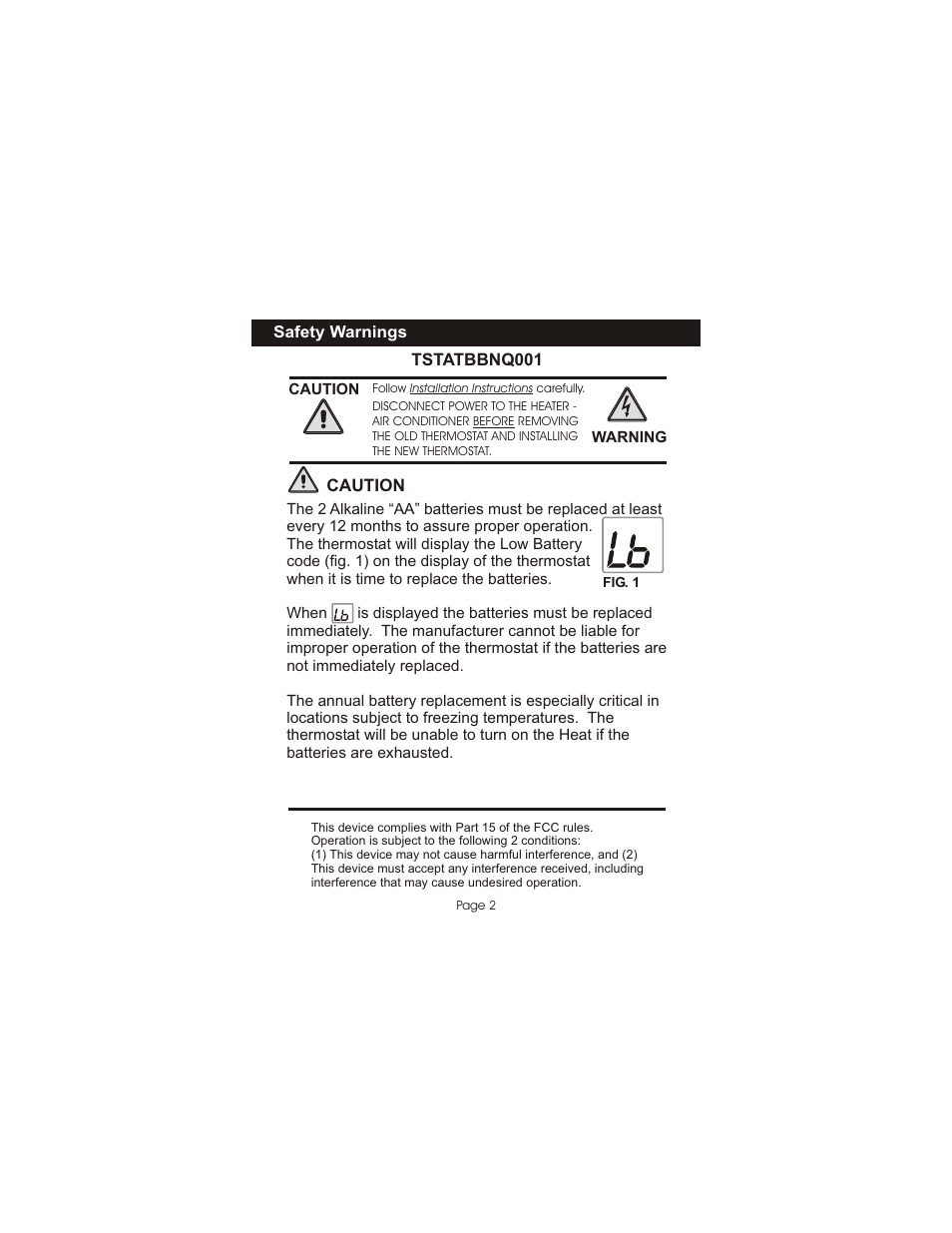 Bryant TSTATBBNQ001 User Manual | Page 3 / 24