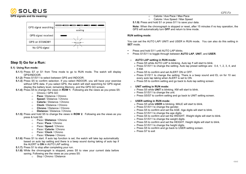 soleus watch instructions