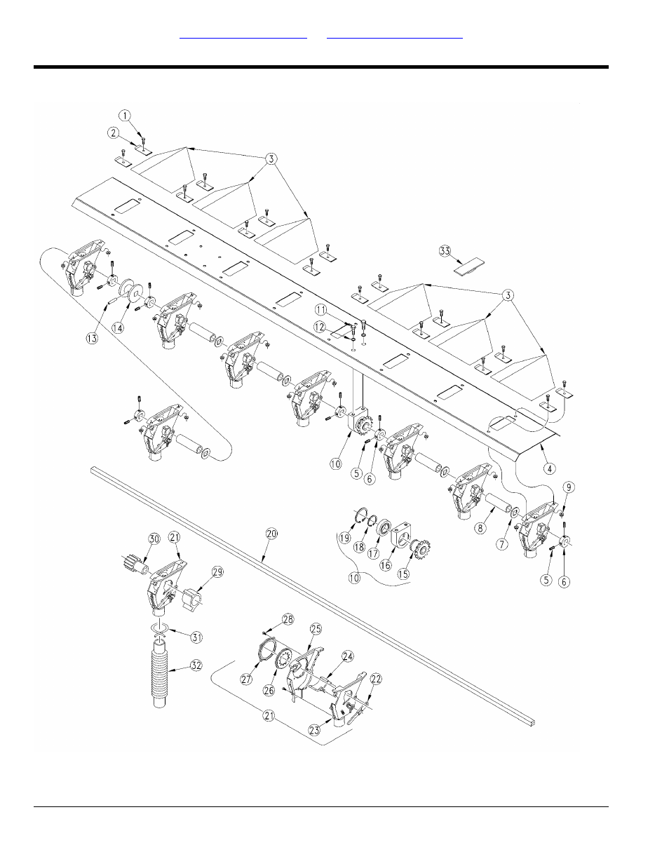 10" feeder cup spacing (705) | Great Plains 1005NT Parts Manual User