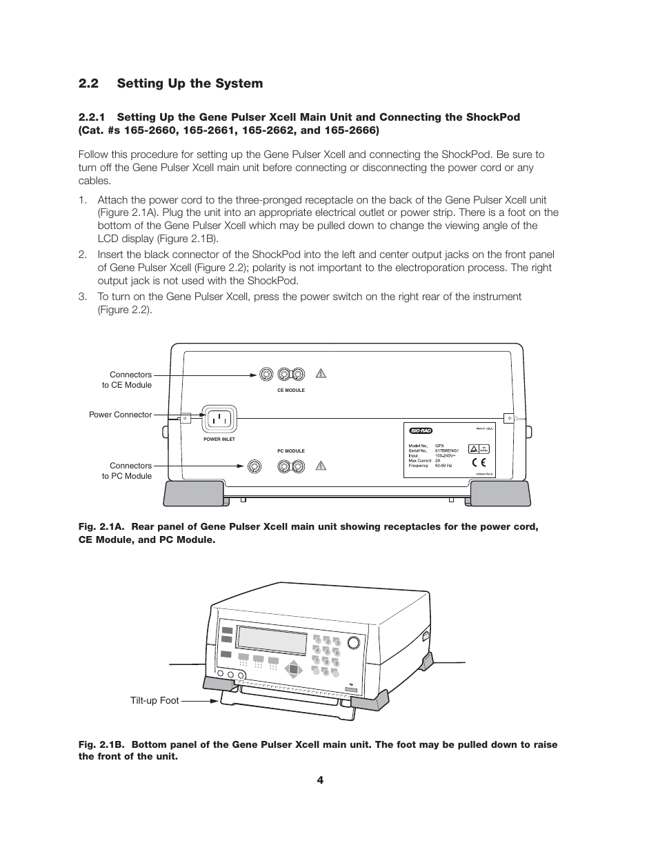 2 setting up the system | Bio-Rad Gene Pulser Xcell™ Electroporation