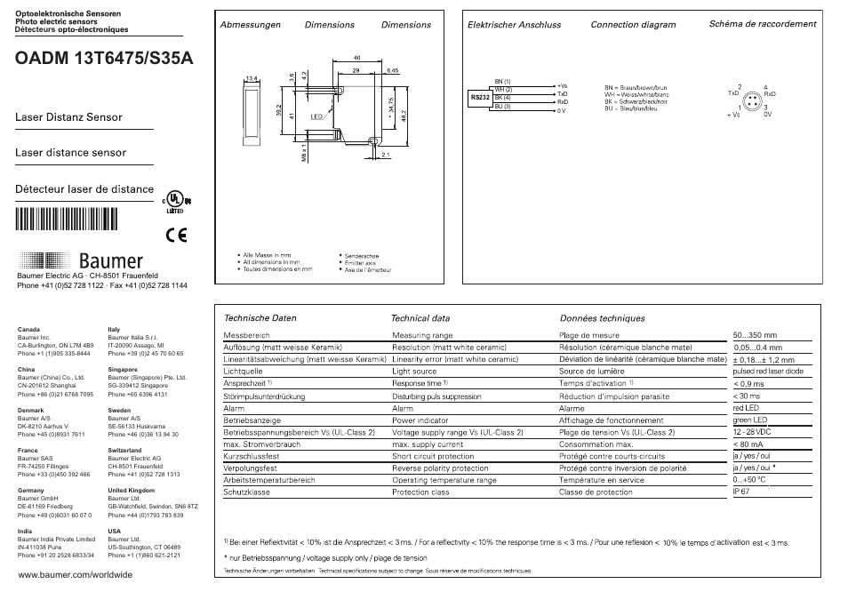 Baumer Ch 8501 Manuale - lasopagps