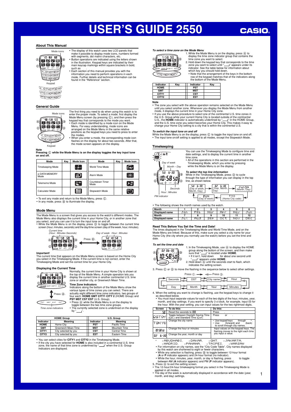 casio 5540 manual