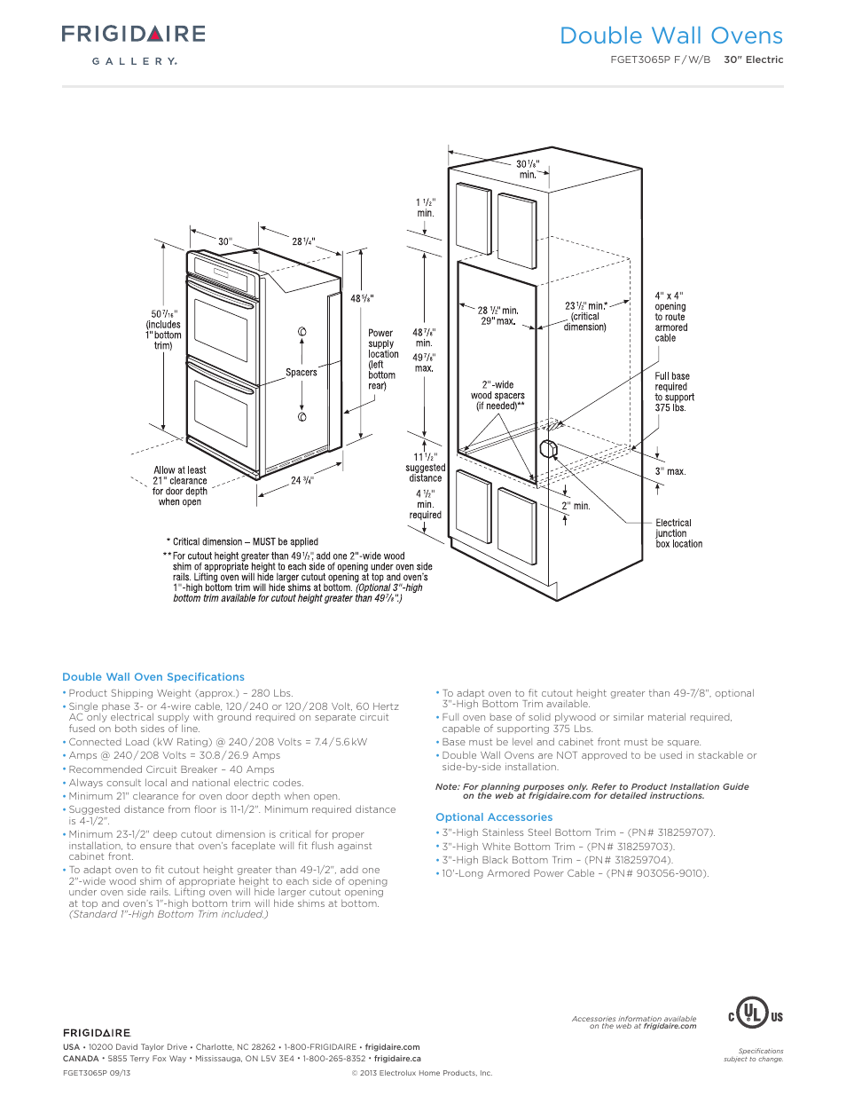 Frigidaire Gallery Stove Manual