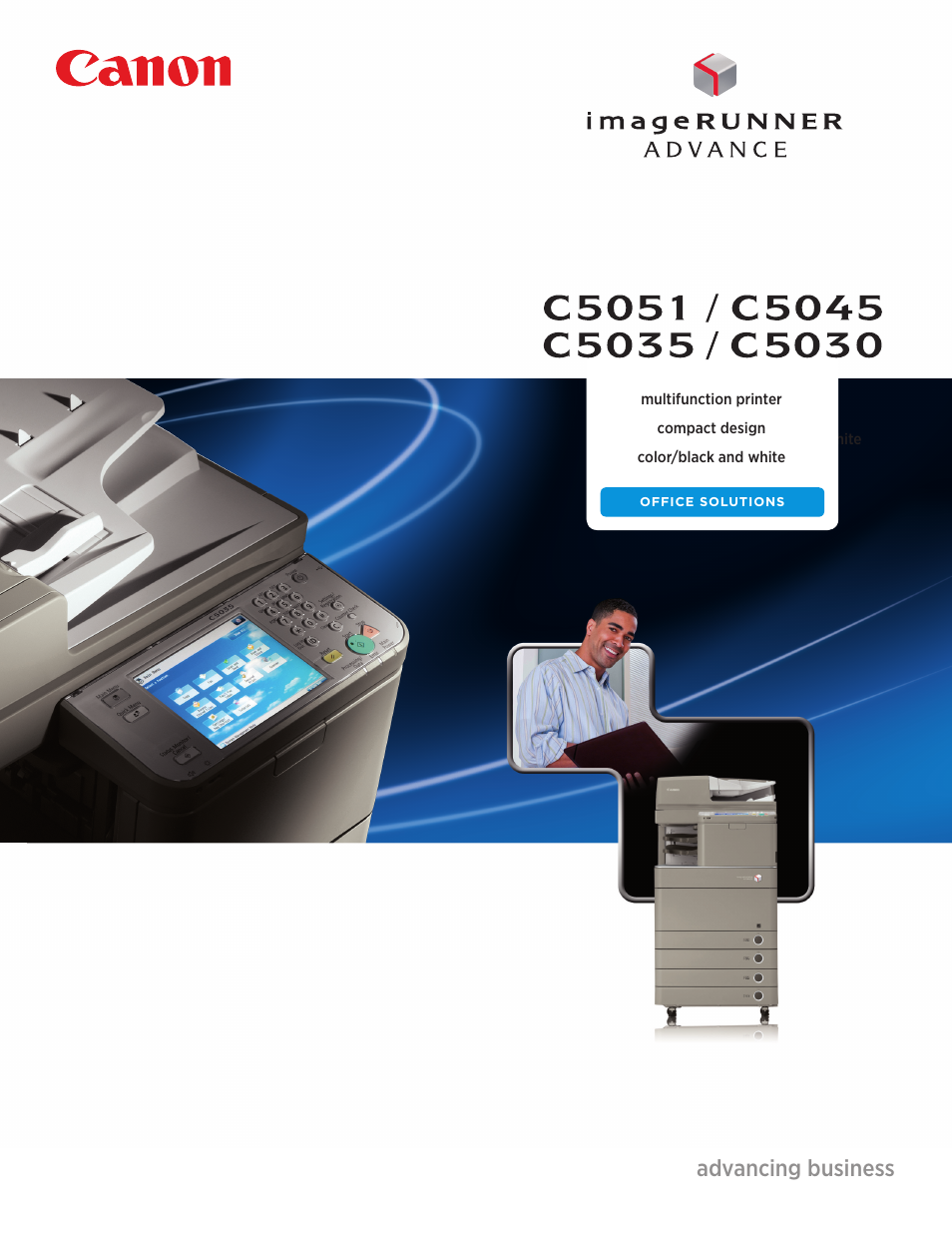 Canon IMAGERUNNER ADVANCE C5051 User Manual | 12 pages | Also for