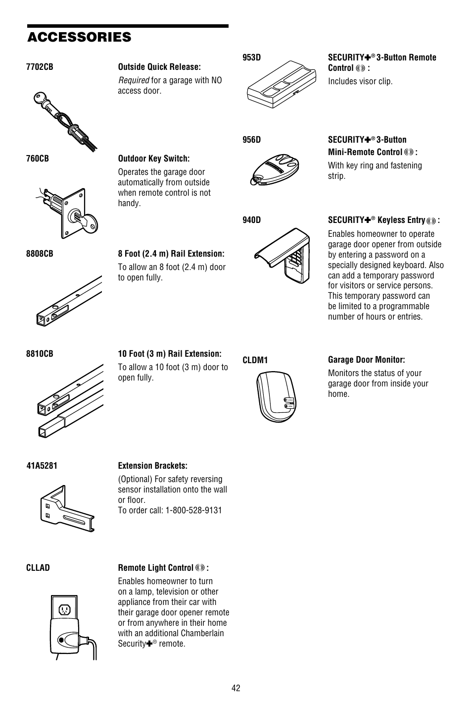 Accessories Chamberlain Whisper Drive 248754 User Manual