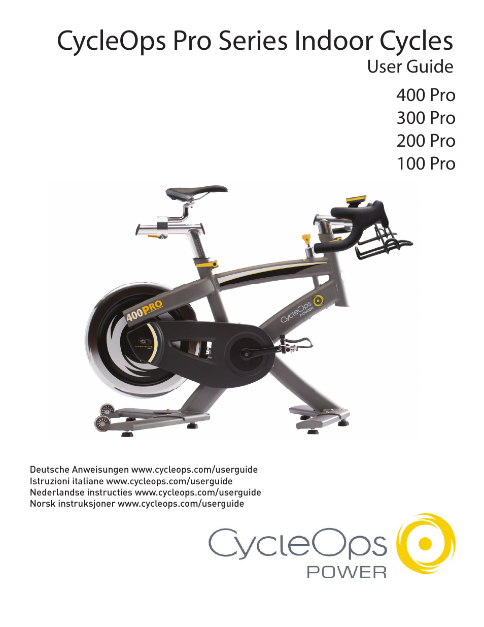 CycleOps 300 PRO User Manual | 15 pages | Also for: 100 PRO, 200 PRO, 400 PRO
