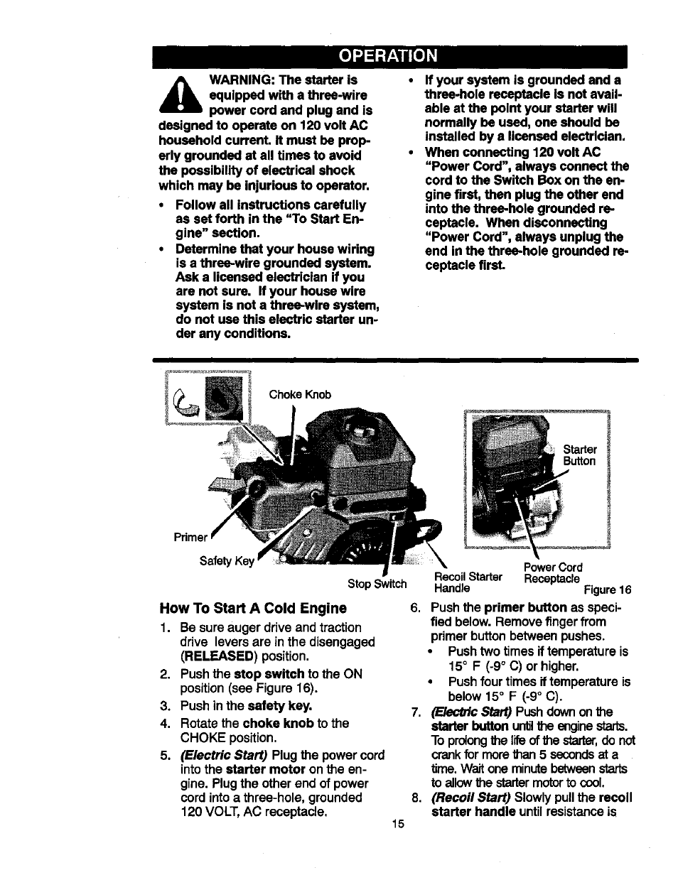 Operation | Craftsman 536881851 User Manual | Page 15 / 100