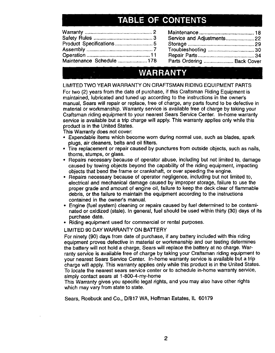 Craftsman 917.270760 User Manual | Page 2 / 60