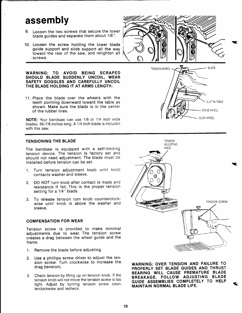 Assembly | Craftsman 113.244513 User Manual | Page 10 / 20