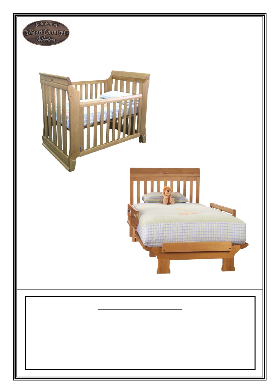 B 2 y Boori Baby to Youth Cot bed BOB2Y User Manual Page 6 / 6