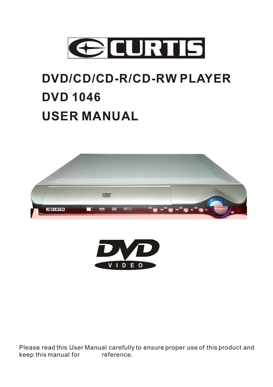Curtis DVD 1046 User Manual | 19 pages | Also for: DVD1046