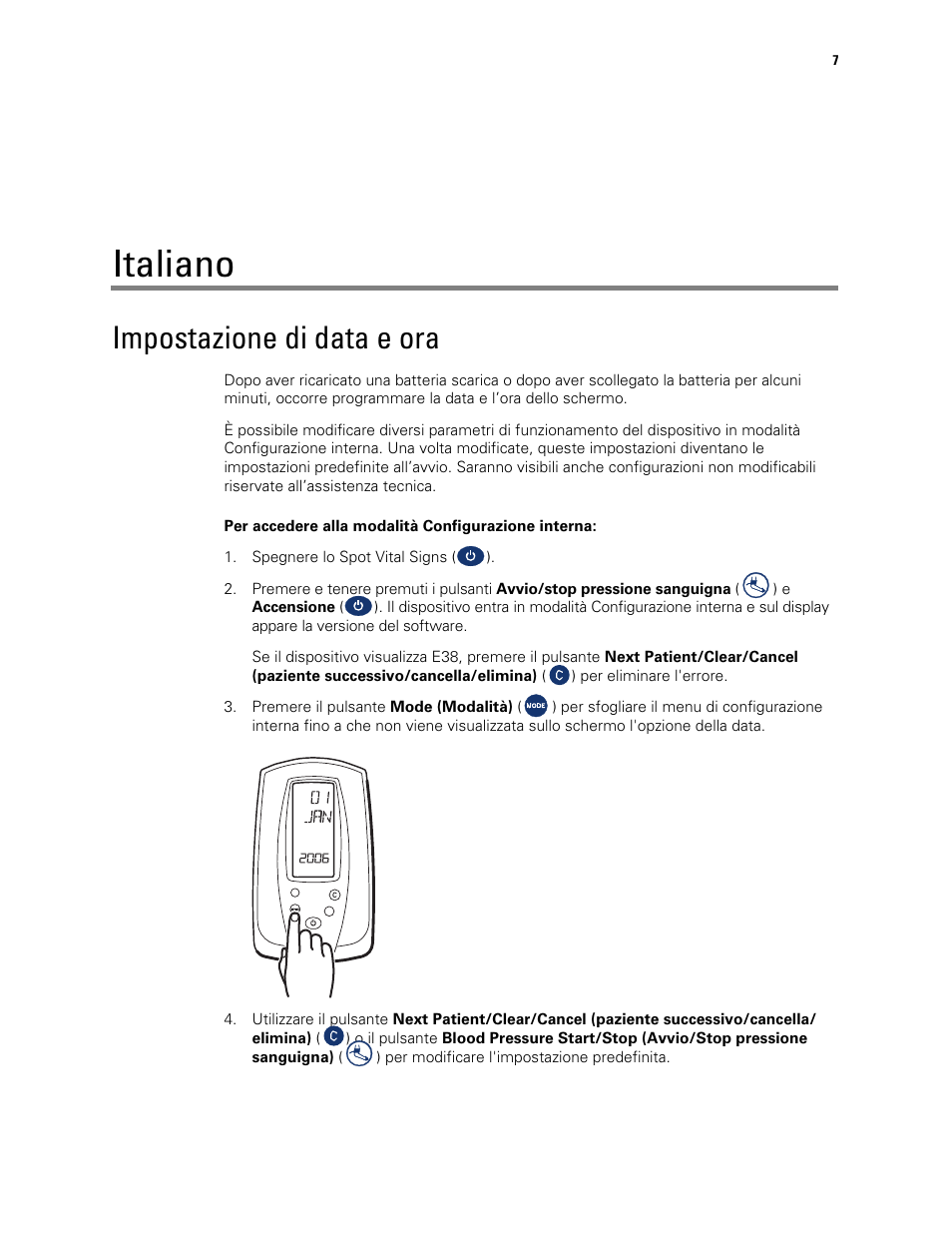 Welch allyn spot vital signs user manual
