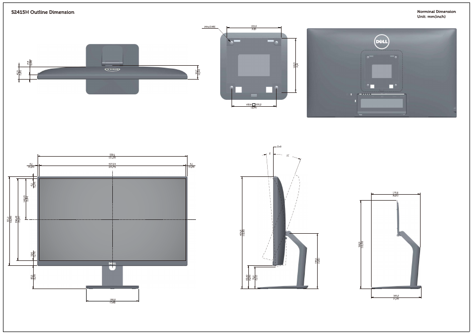 Dell S2415H Monitor User Manual | 1 page