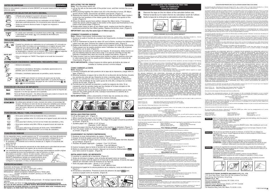 Canon MP11DX User Manual | Page 2 / 2