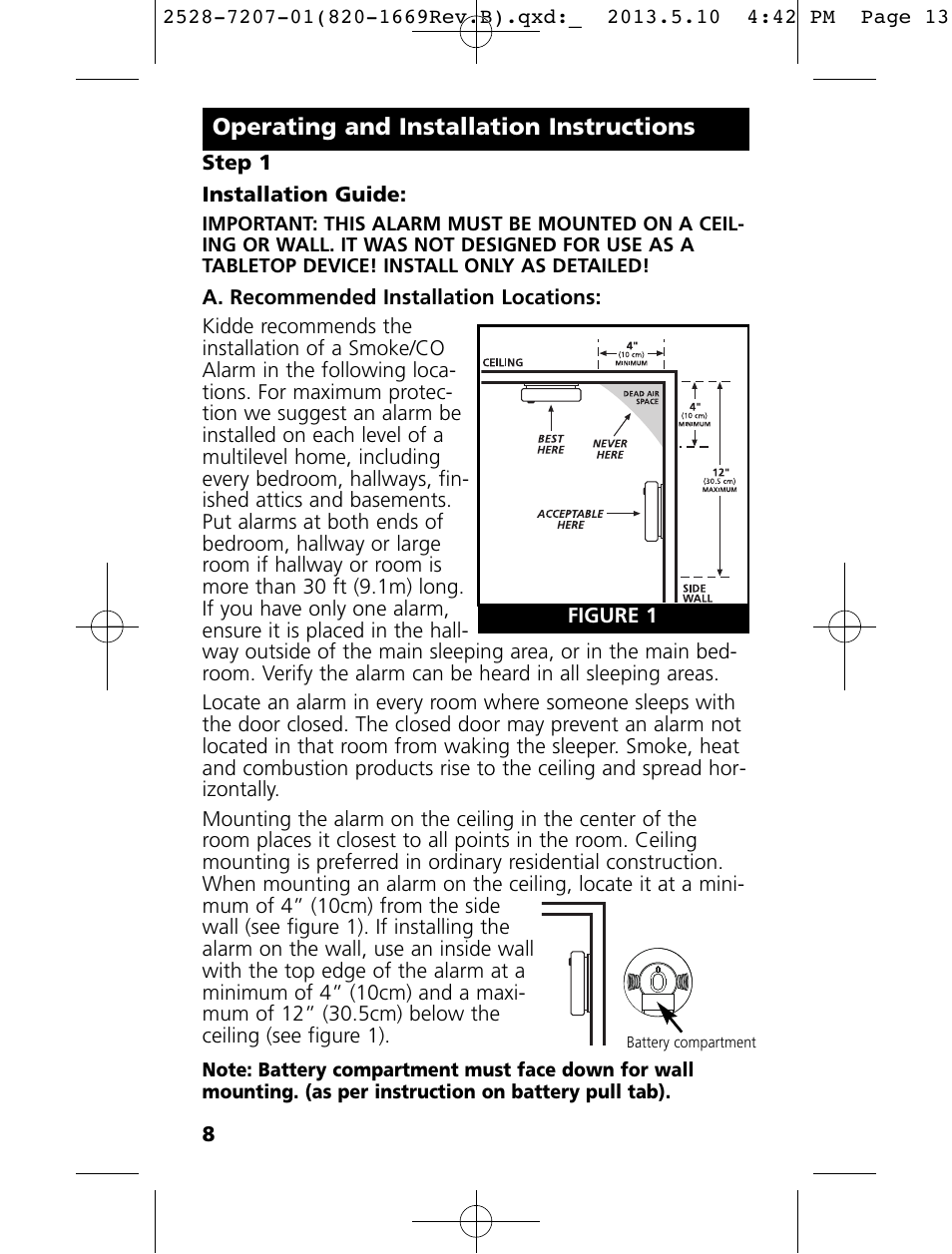 Kidde KN-COPE-I User Manual | Page 13 / 35 | Also for: KN-COPE-IC