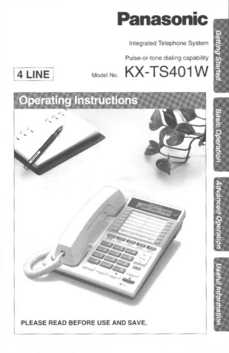 Panasonic KX-TS401W User Manual | 32 pages