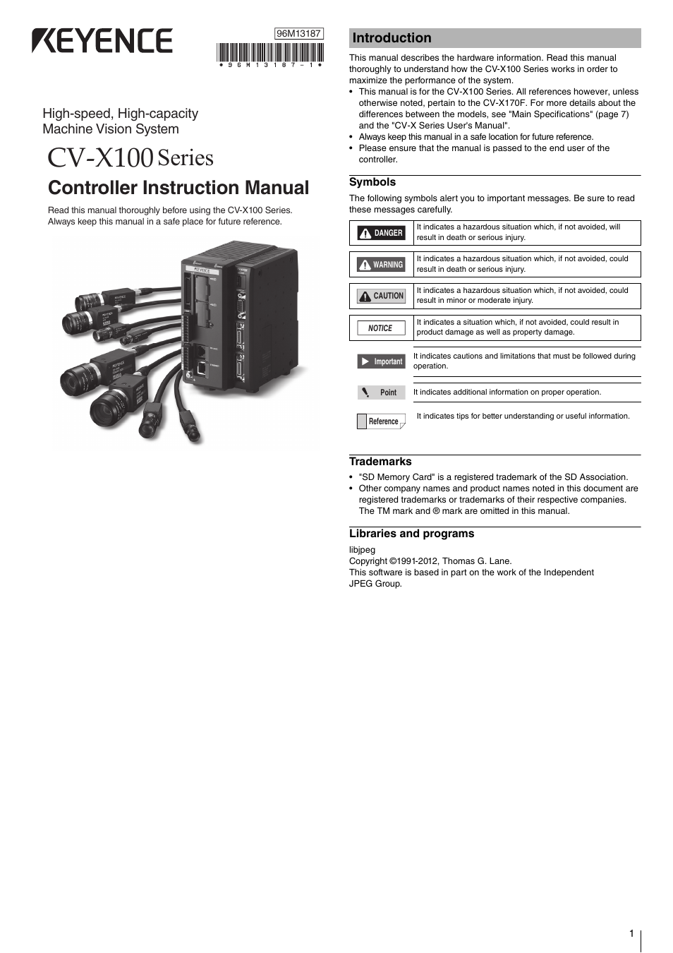 Cv X Series User Cv X Series User