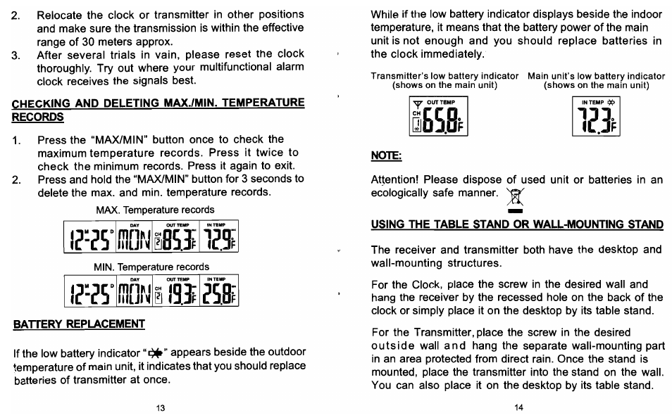 Sharp Atomic Clock Spc373 User Manual