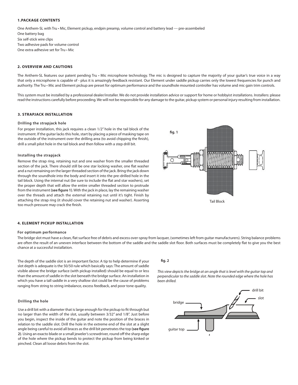 LR Baggs Anthem SL: Installation Manual User Manual | Page 2 / 4