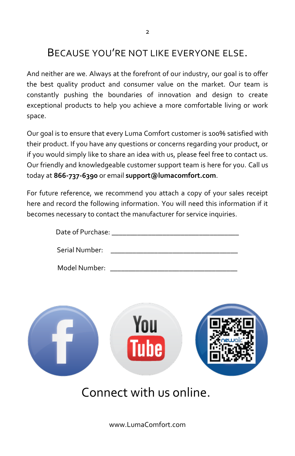 Connect With Us Online Ecause You Re Not Like Everyone Else